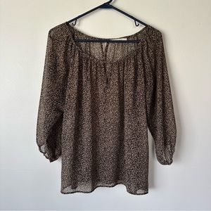 Boutique Leopard Print Blouse